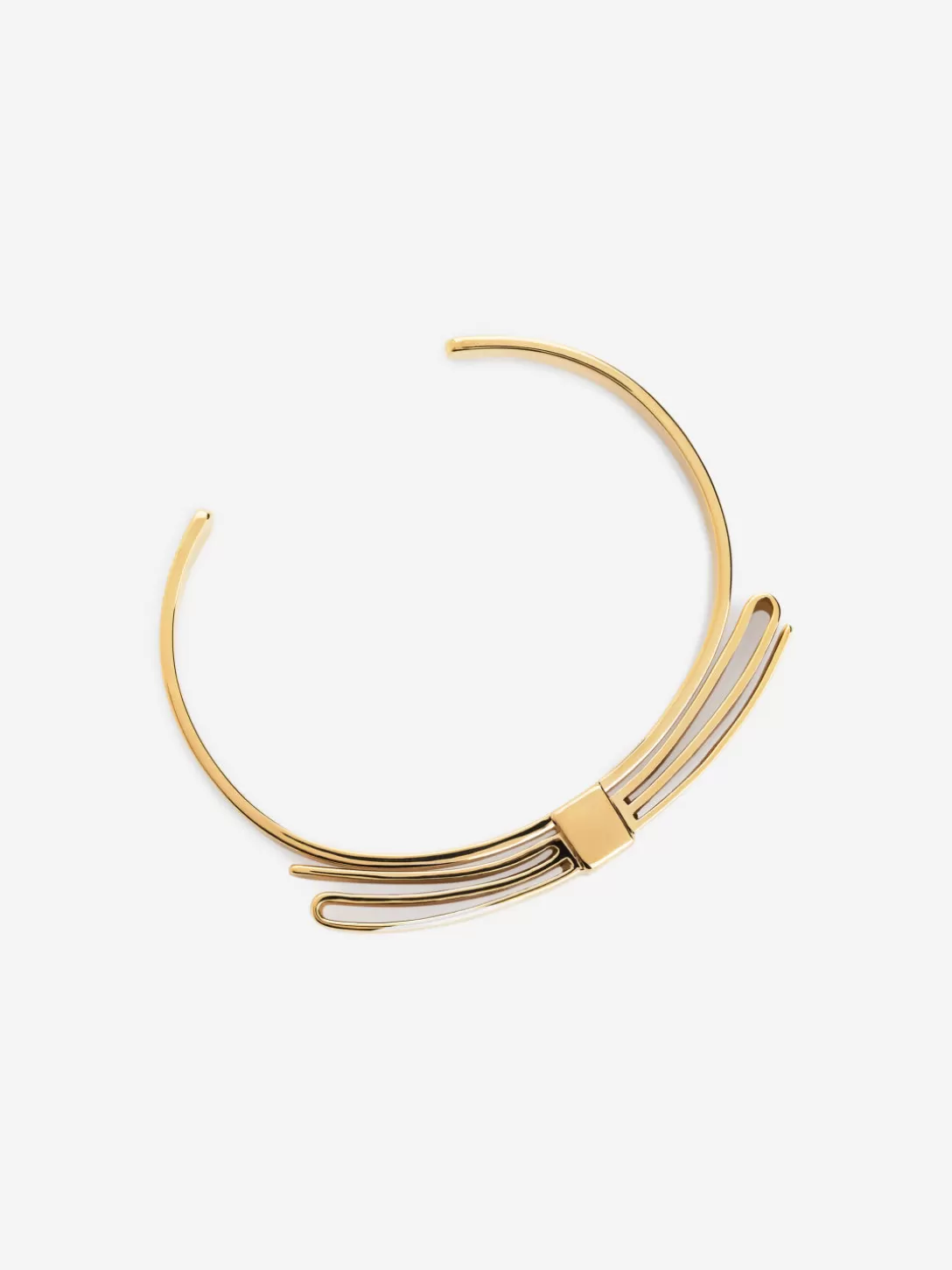 Bracciale ARKET con Rosetta Intarsiata - Gioiello Minimalista in Metallo Nobilitato