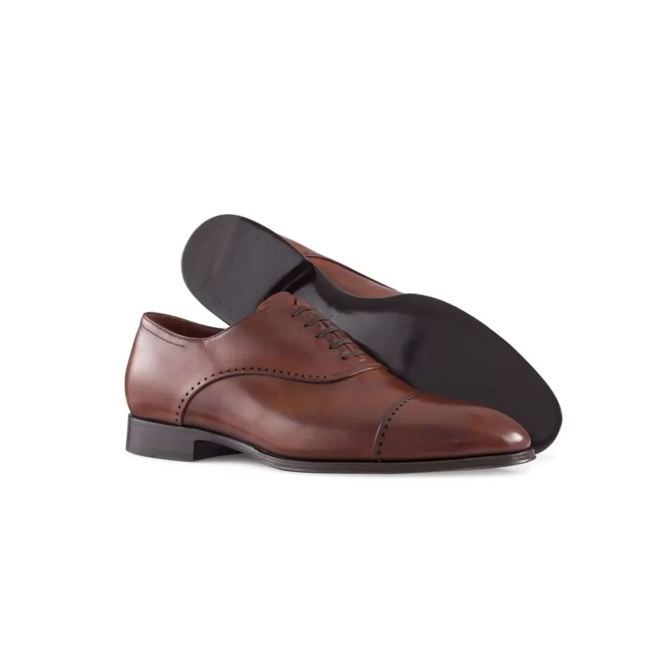 Scarpe Oxford Brogues Eleganti in Pelle di Vitello con Dettagli Artigianali - Stefano Ricci