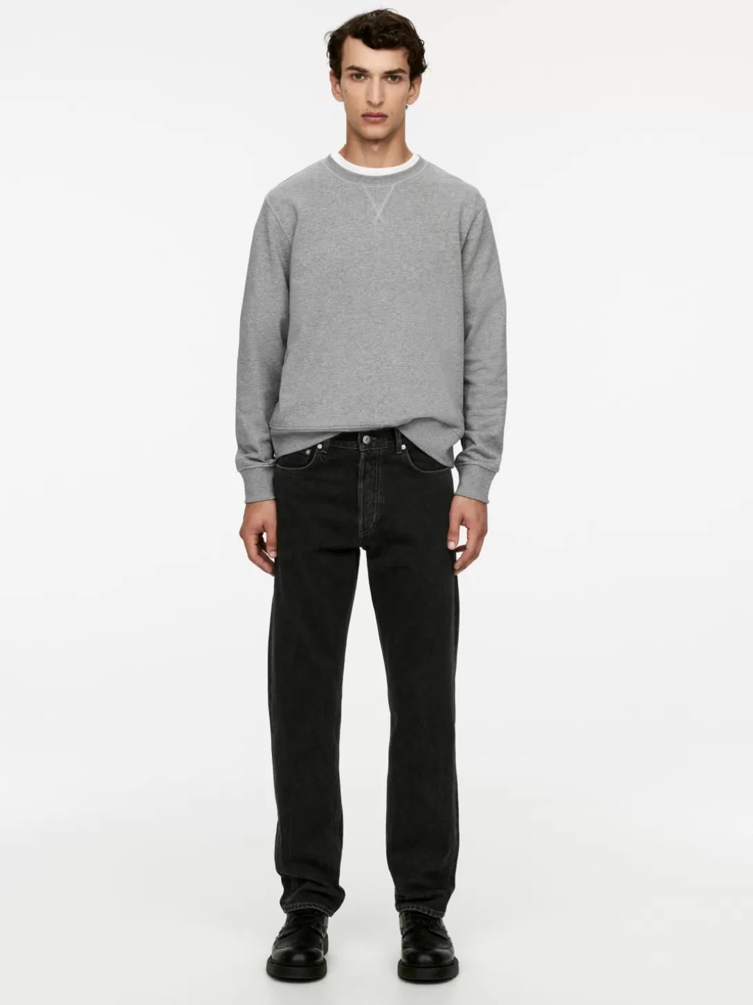 ARKET COAST Denim a Vita Media con Vestibilità Comoda - Pantaloni Casual Rilassati