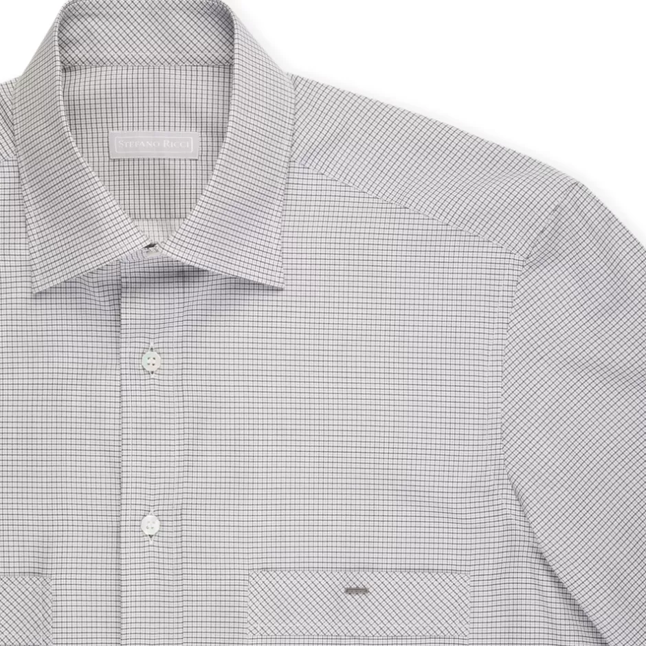 Stefano Ricci - Camicia Uomo in Puro Cotone Collezione Alba | Sconti Esclusivi su Articoli di Lusso