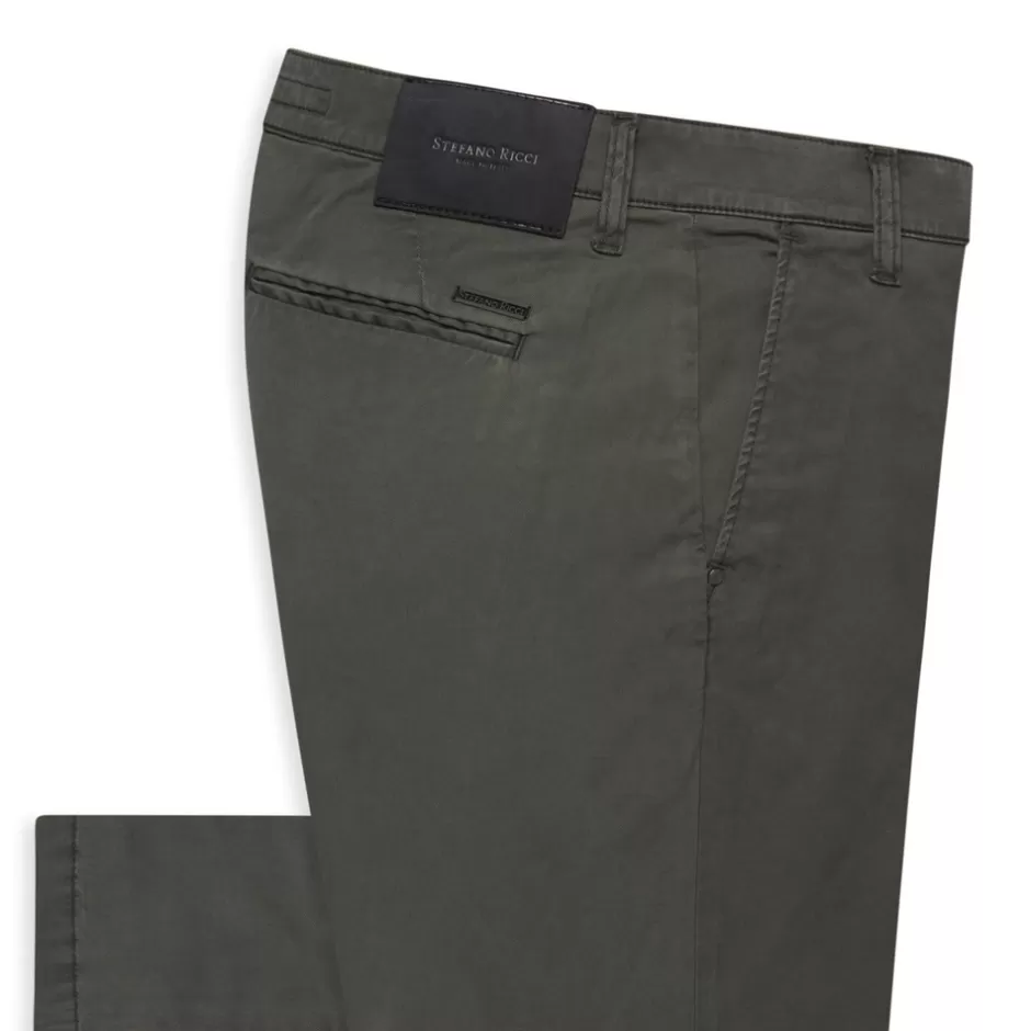 Pantaloni Casual in Tessuto Misto Cotone | Promozione Esclusiva Stefano Ricci

(：，