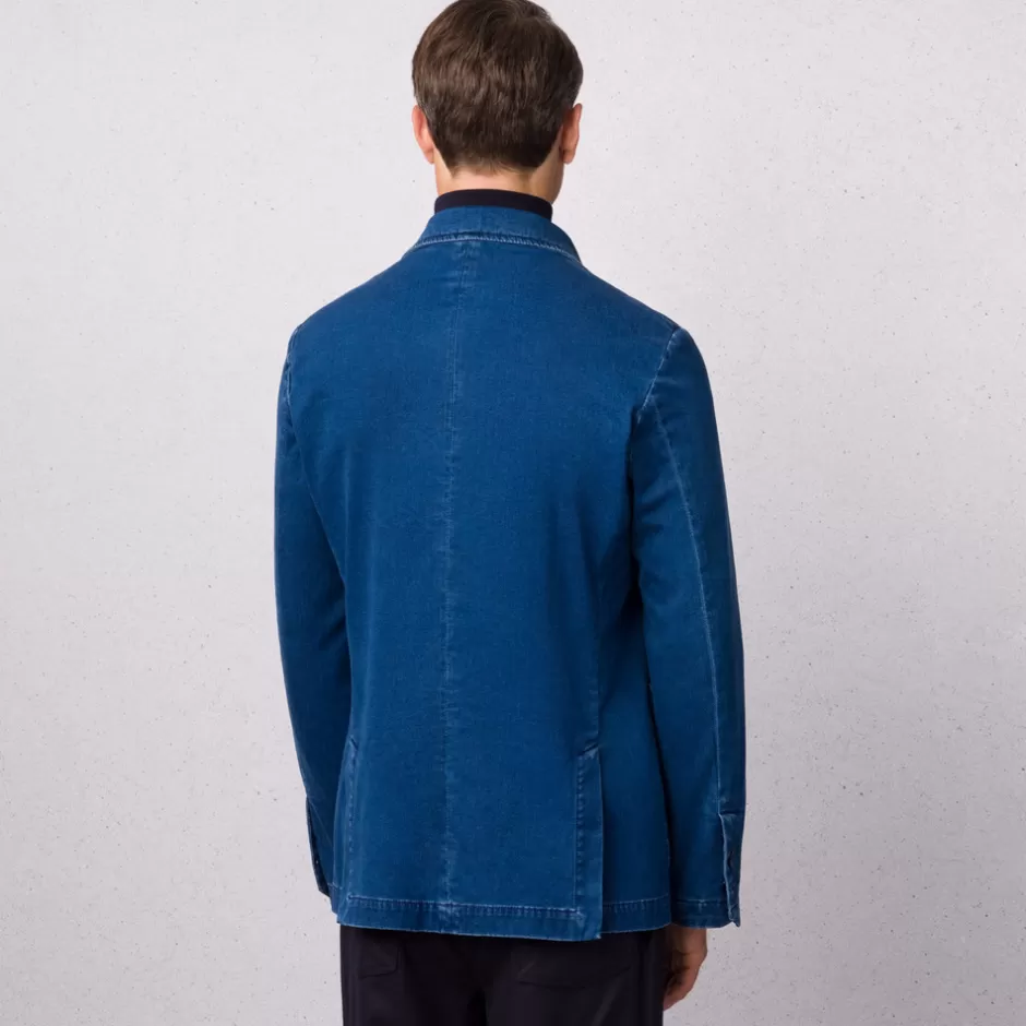 Giacca Jeans in Cotone Misto - Design Esclusivo Collezione Stefano Ricci