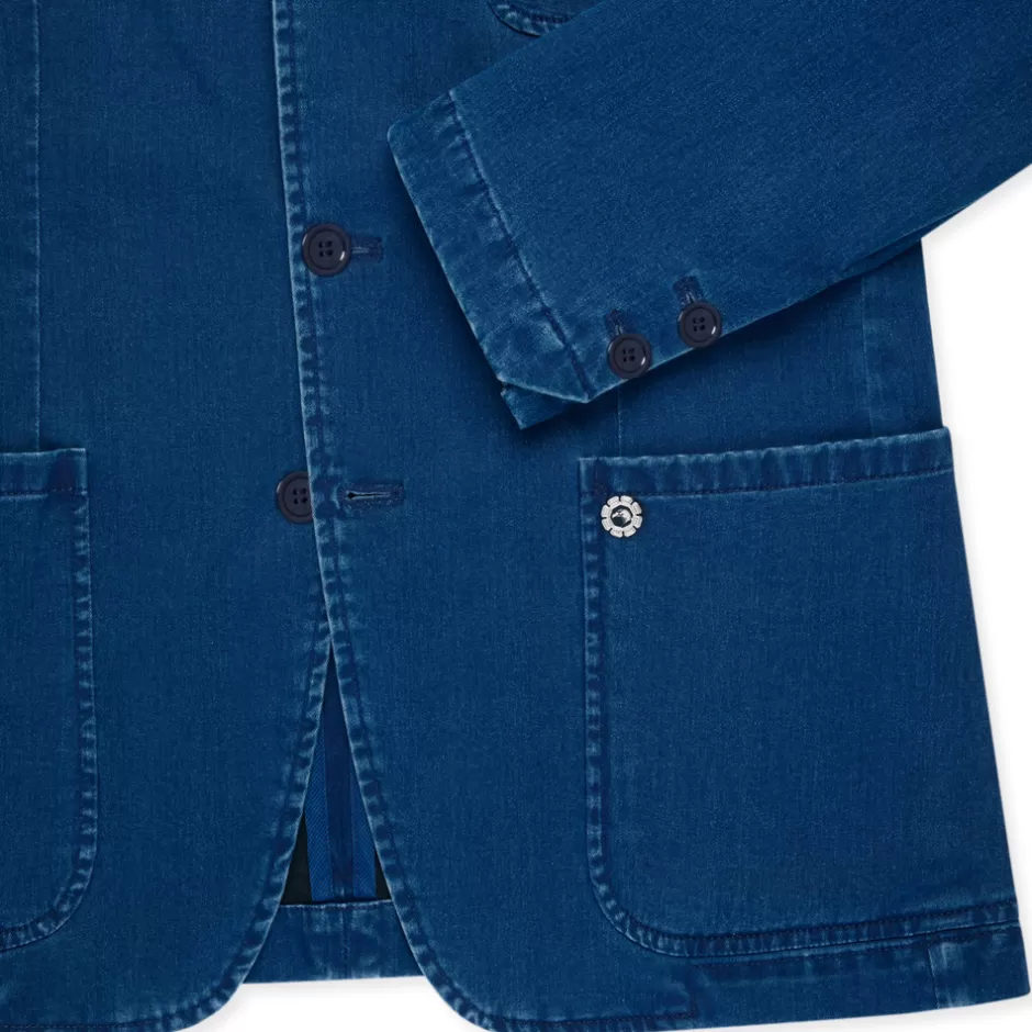 Giacca Jeans in Cotone Misto - Design Esclusivo Collezione Stefano Ricci