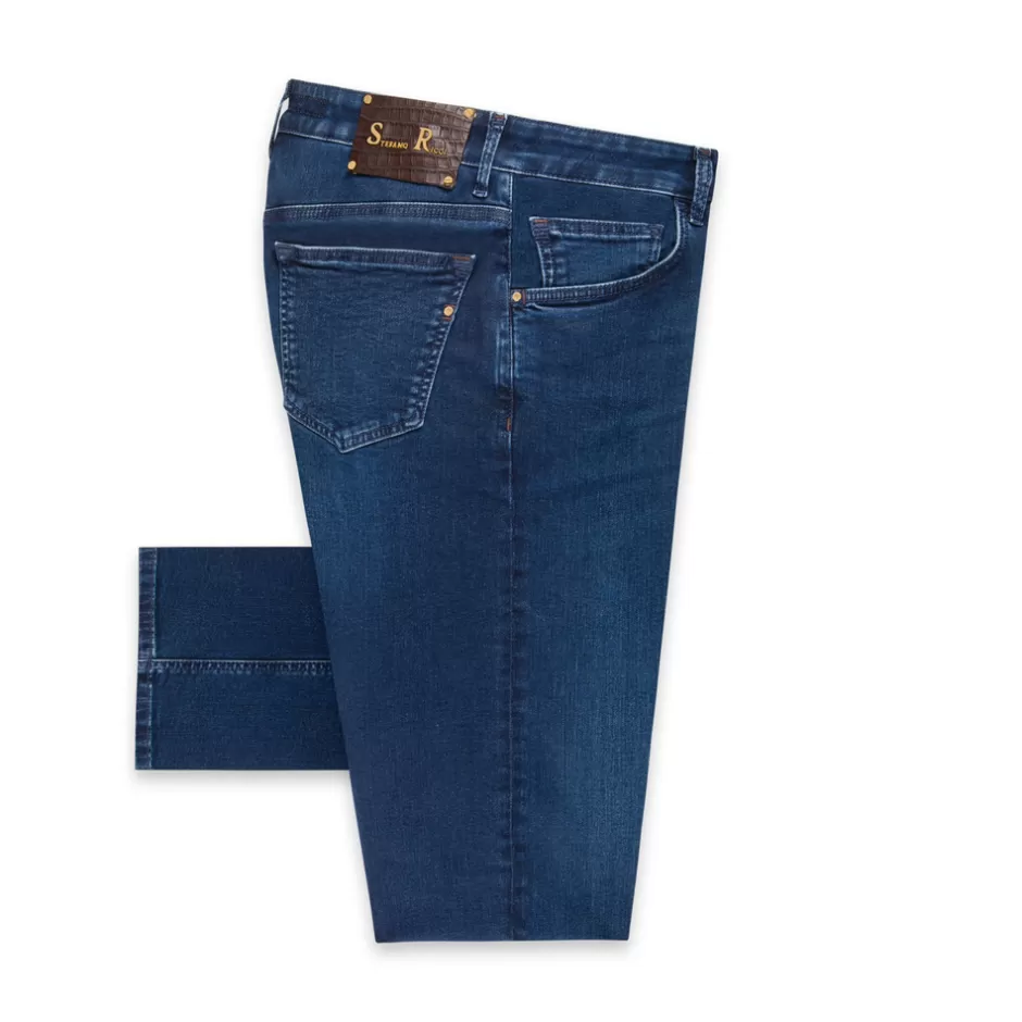 Jeans Eleganti in Tessuto Misto Cotone - Taglio Ristretto by Stefano Ricci 

Denim Confortevole a Gamba Ristretta | Collezione Uomo Stefano Ricci 

Pantaloni Denim Misto Cotone con Fodera Morbida | Design Tapered Stefano Ricci