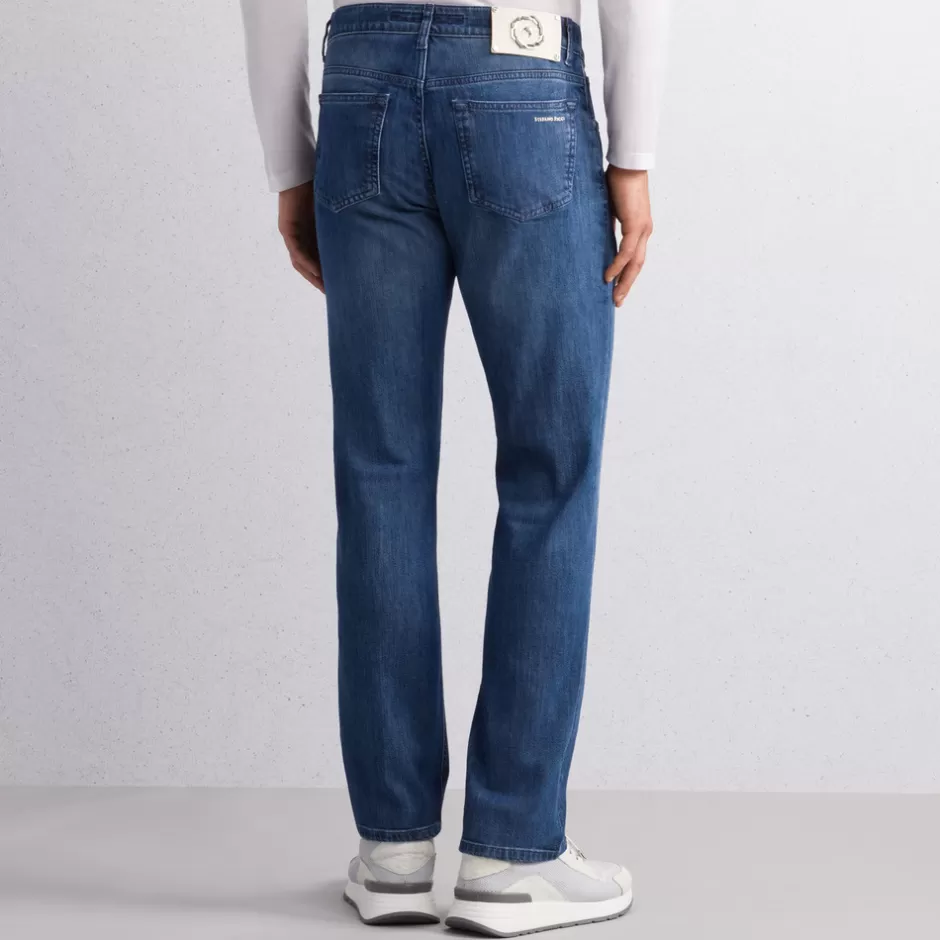 Jeans Confortevoli in Tela Sagomata con Fibre Naturali - Design Italiano Stefano Ricci - Edizione Speciale

（：，