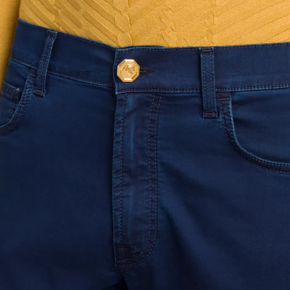 Jeans Eleganti in Misto Cotone con Fodera Morbida - Design A Sigaretta & Vita Comoda by Stefano Ricci | Confezione Artigianale Premium a Prezzo Vantaggioso Uomo