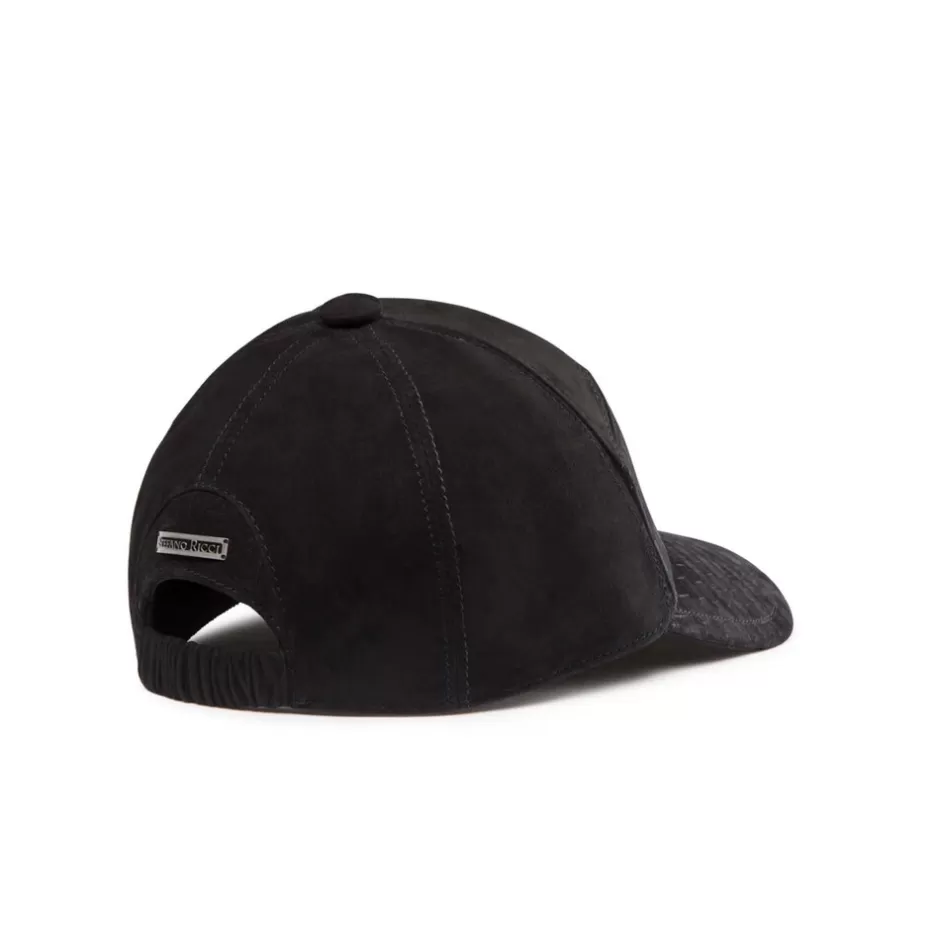 Lussuoso Cappello Baseball in Pelle di Coccodrillo e Scamosciato - Modello Esclusivo Stefano Ricci Artigianale
