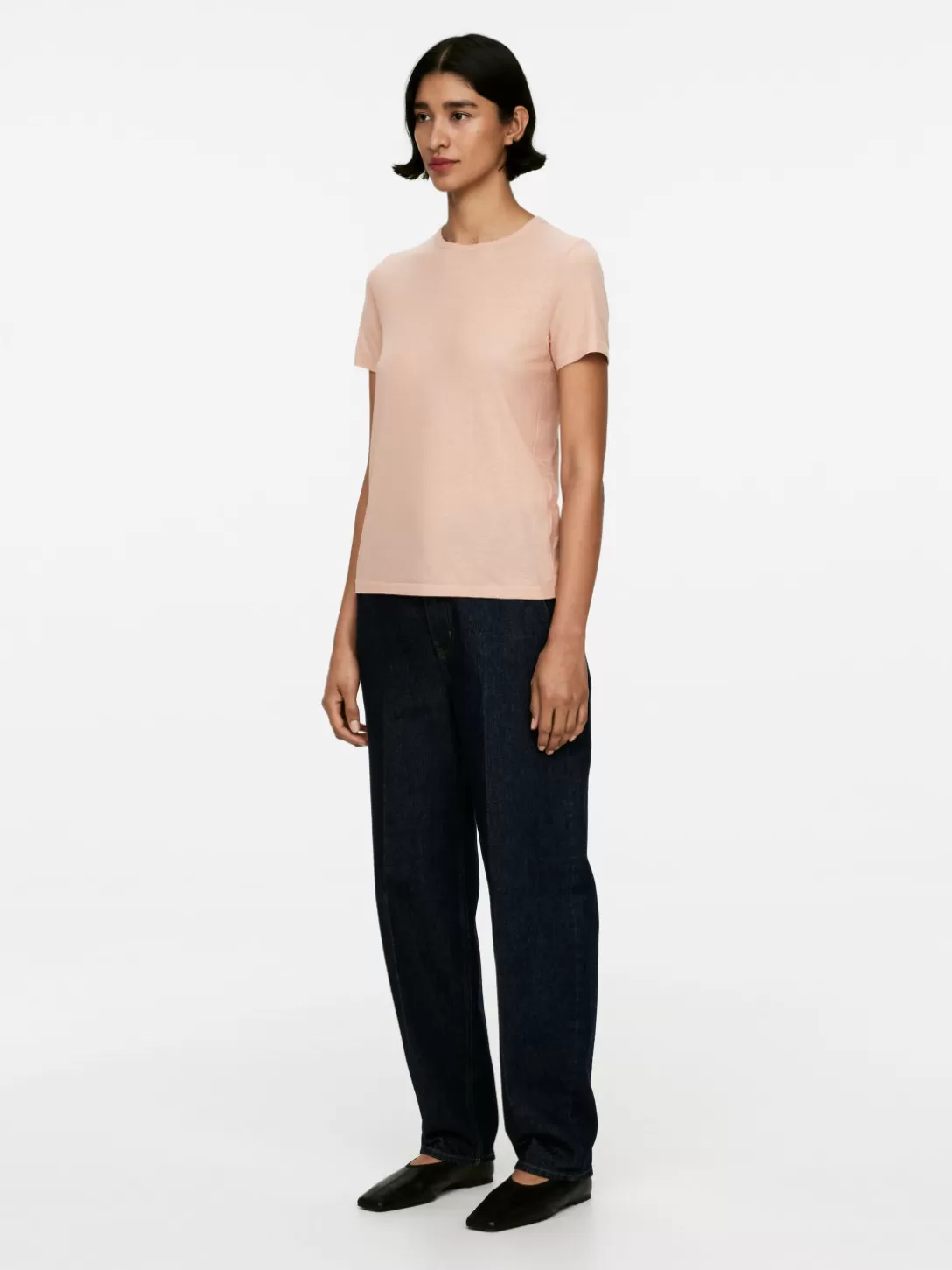 ARKET Maglietta Essential in Crêpe con Taglio Oversize - T-Shirt Unisex Casual per Tutto il Giorno