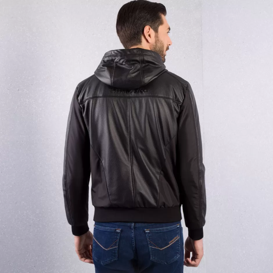 Giacca bomber in pelle pregiata: mix esclusivo di daino e coccodrillo | Nuova collezione premium Stefano Ricci