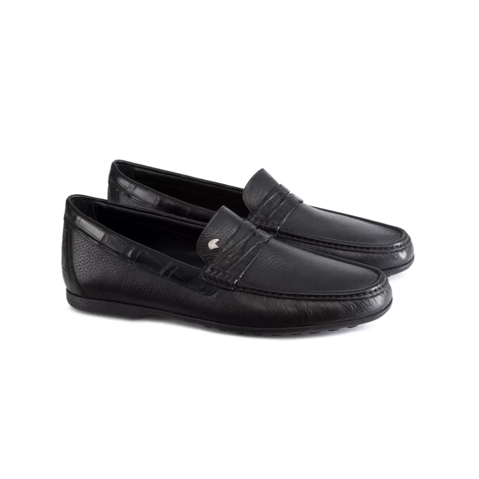 Loaper in Pelle di Daino con Inserti in Coccodrillo Opaco | Stefano Ricci - Eleganza a Prezzi Accessibili