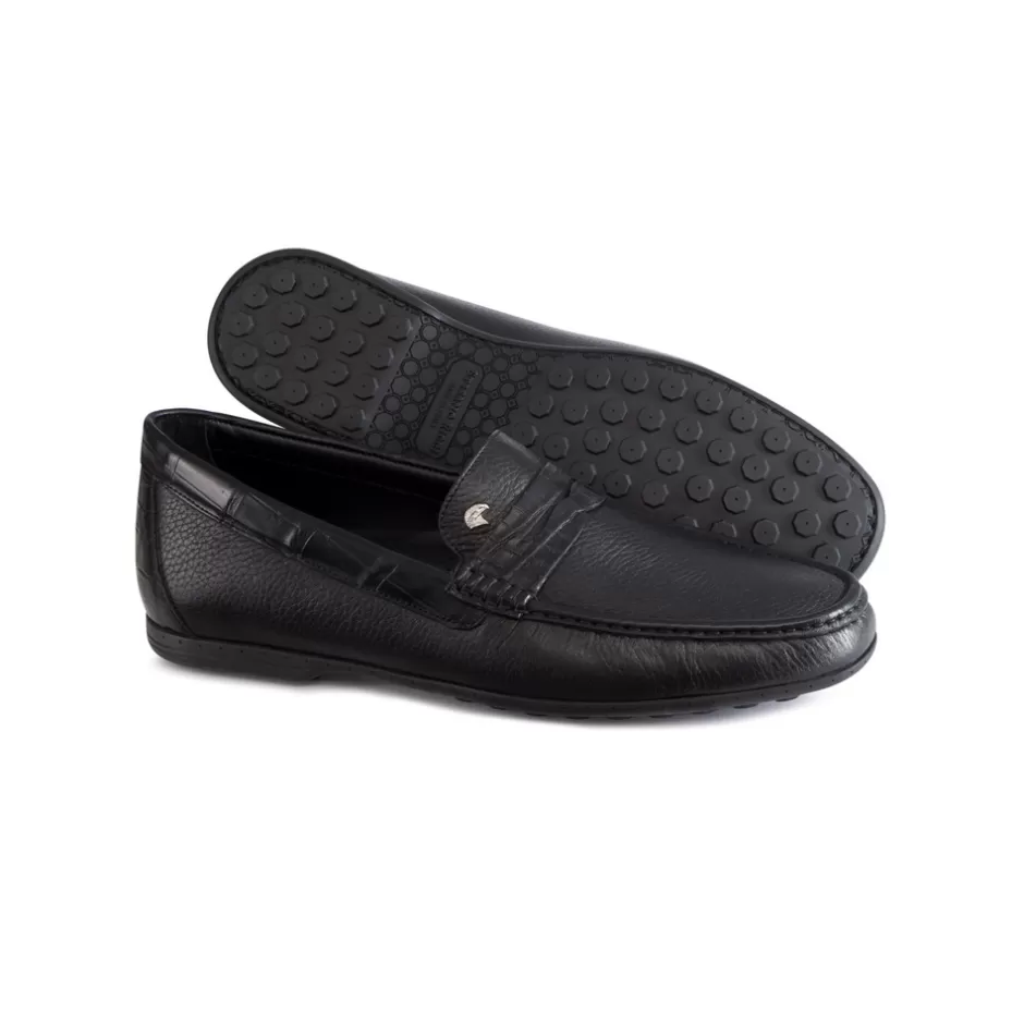 Loaper in Pelle di Daino con Inserti in Coccodrillo Opaco | Stefano Ricci - Eleganza a Prezzi Accessibili