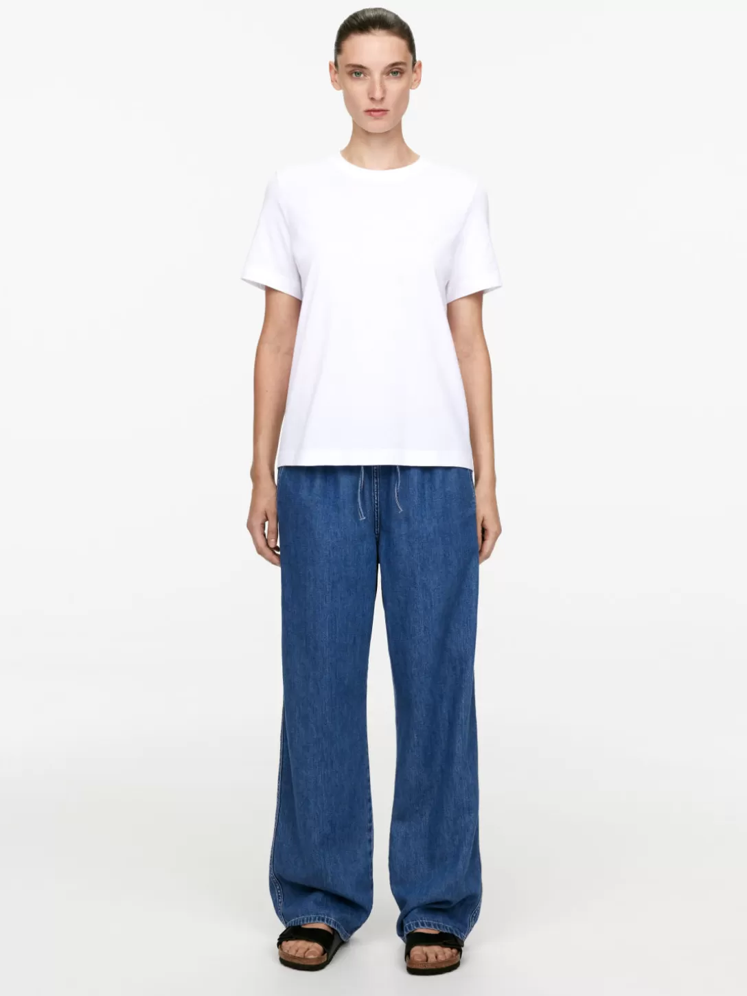 ARKET Jeans Denimbyxa a Vita Media Con Cerniera - Taglio Moderno e Confortevile
