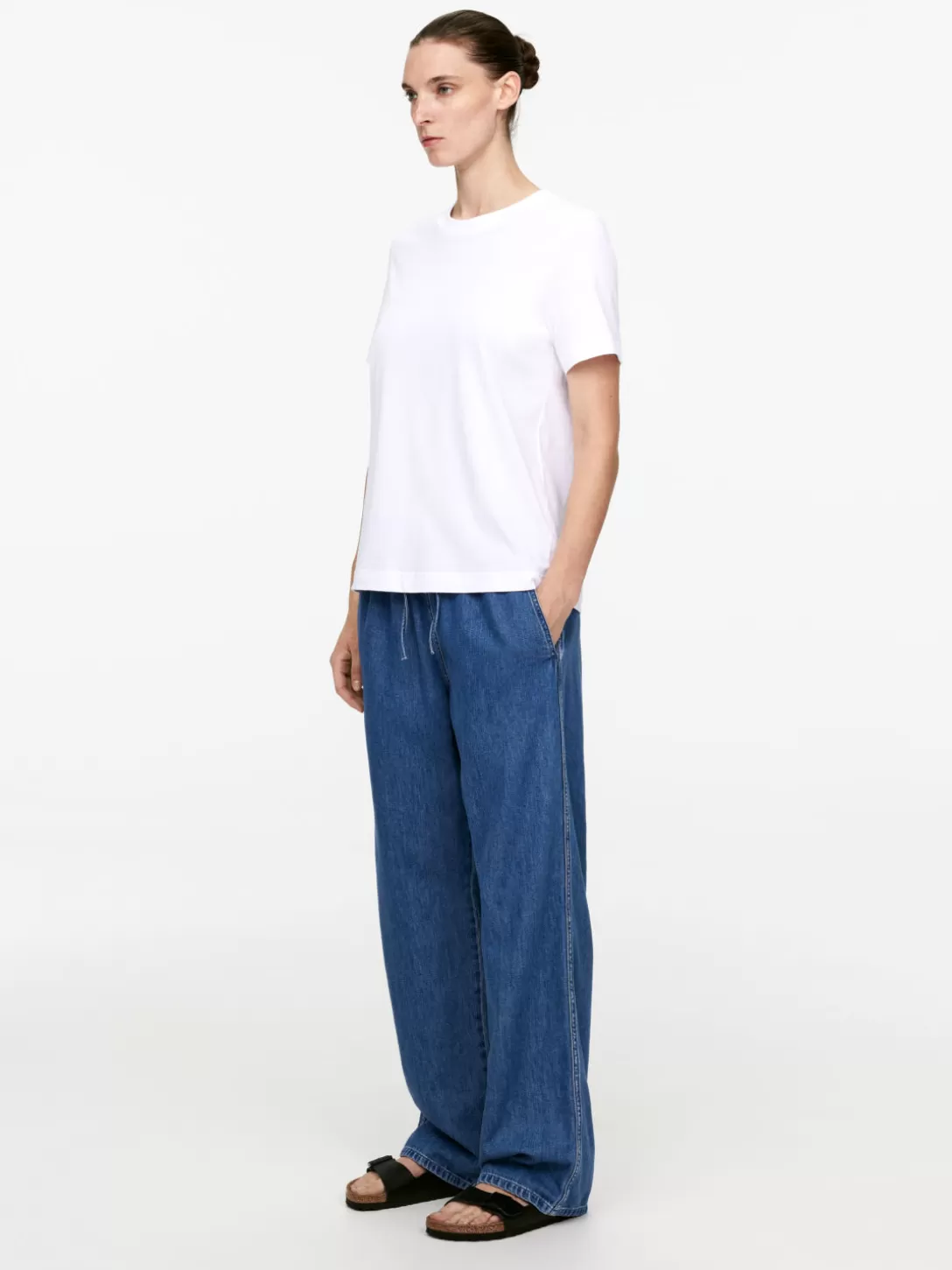 ARKET Jeans Denimbyxa a Vita Media Con Cerniera - Taglio Moderno e Confortevile