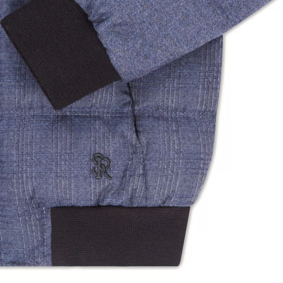 Giubbotto Imbottito Elegante con Bordatura in Visone · Collezione Stefano Ricci