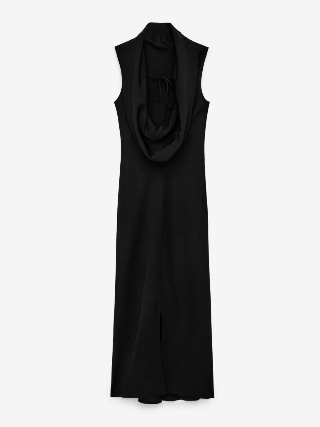 ARKET Abito Drappeggiato con Collo a Foulard - Modello Elegante con Pieche