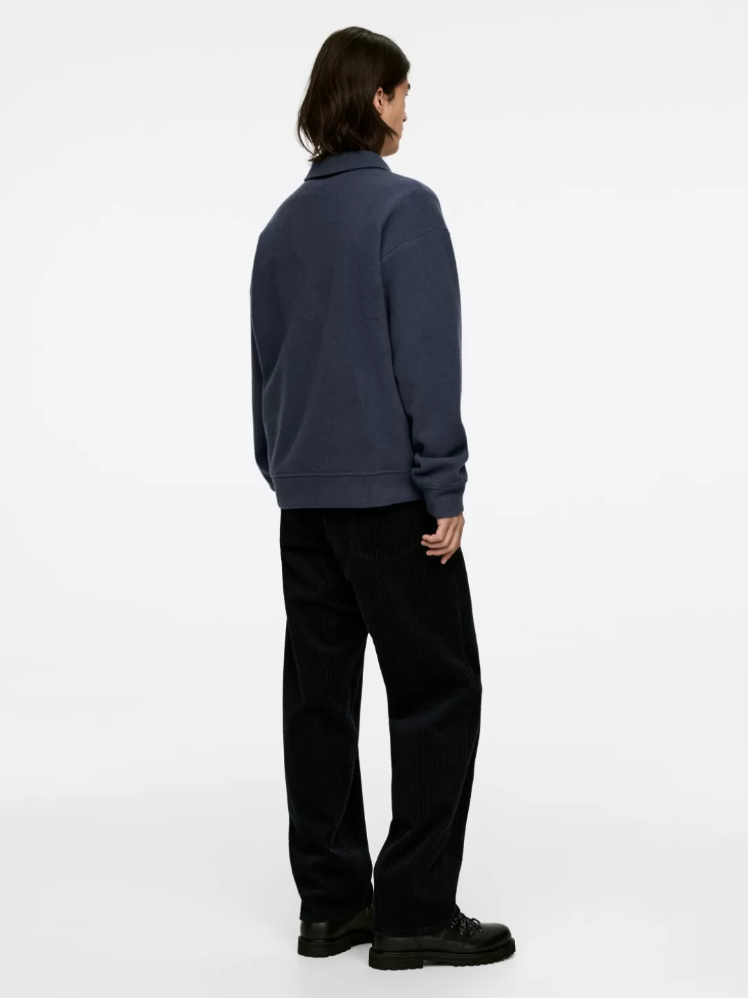 ARKET Felpa con Zip Corta a Doppia Maglieria - Cappucci Morbidi e Felpe Unisex per Stile Quotidiano