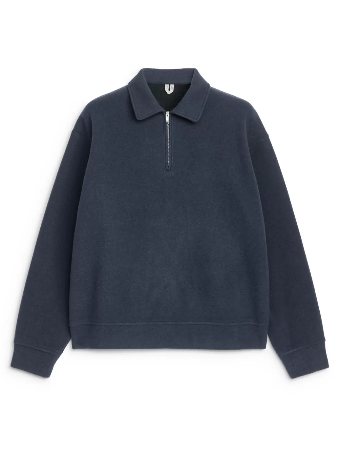 ARKET Felpa con Zip Corta a Doppia Maglieria - Cappucci Morbidi e Felpe Unisex per Stile Quotidiano