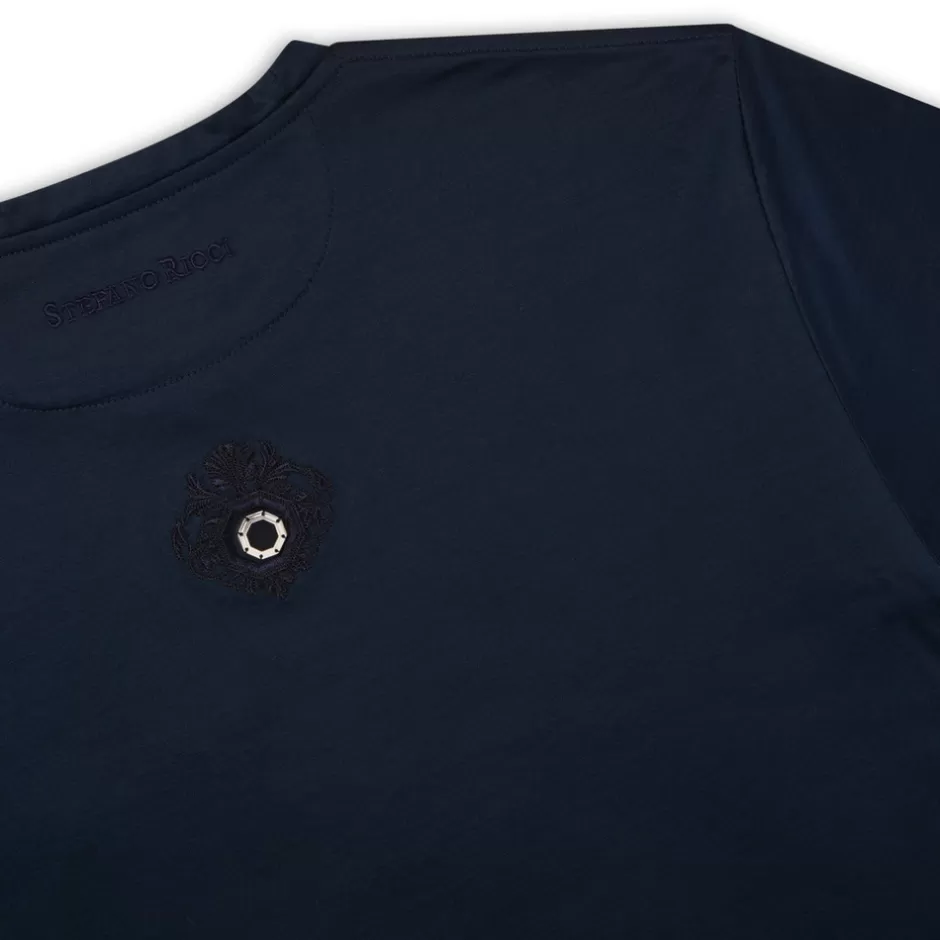 Maglietta Uomo in Puro Cotone Ricamato | Nuova Collezione Stefano Ricci