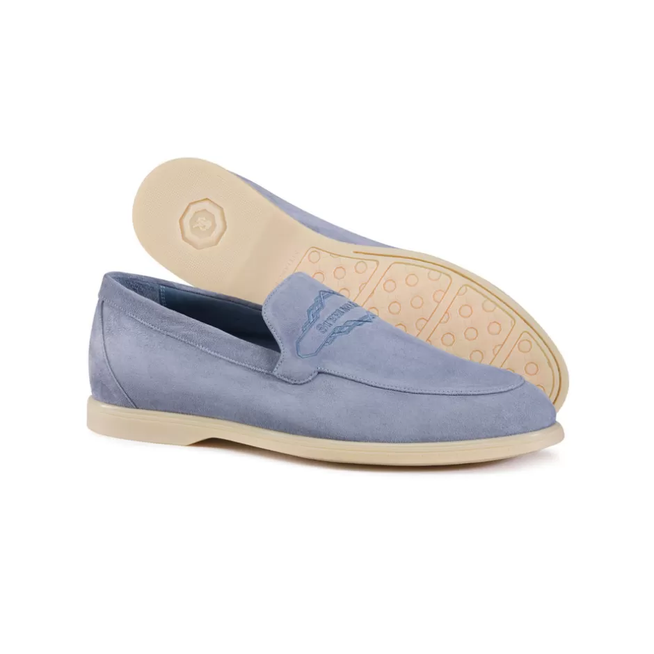Stefano Ricci - Loafer Eleganti in Pelle Scamosciata con Ricami Artigianali | Calzatura di Lusso a Prezzo Accessibile