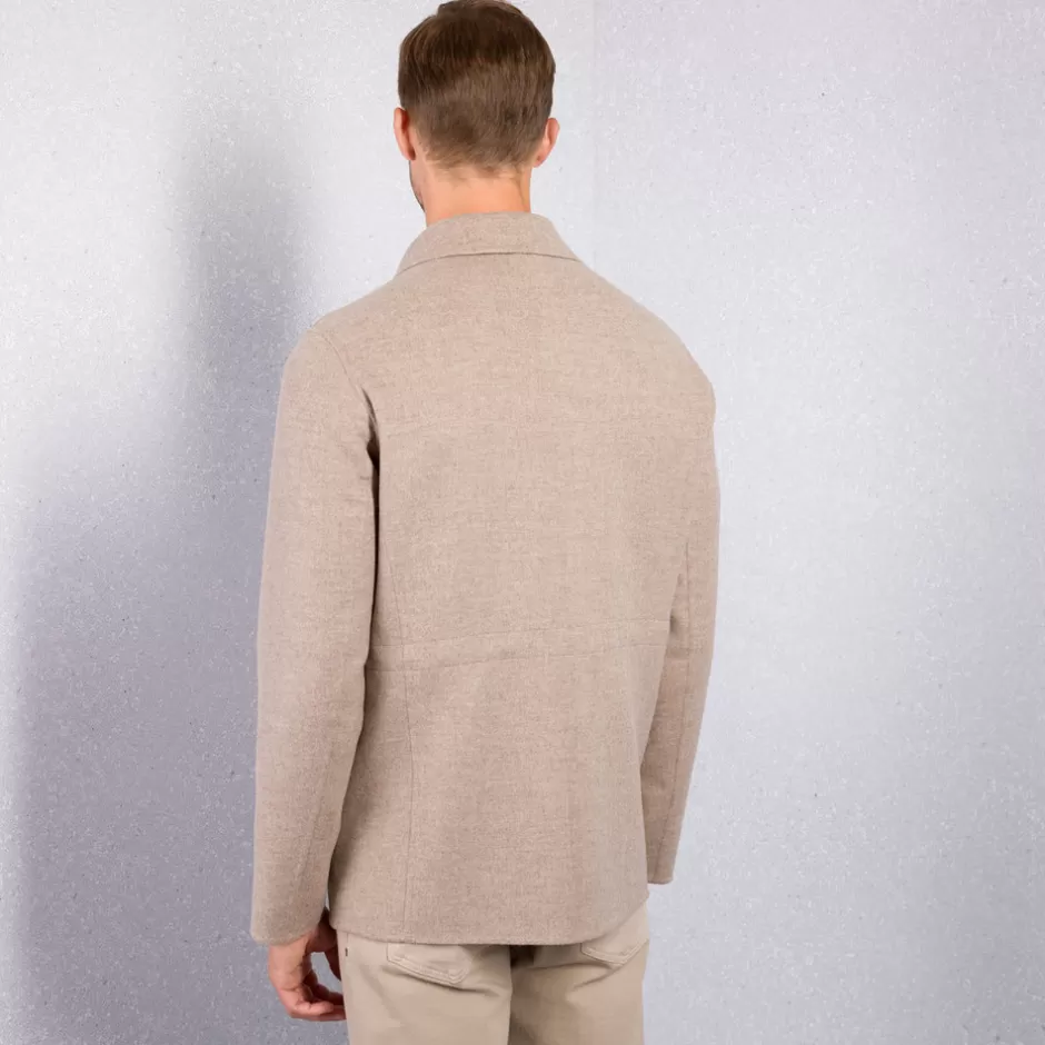 Giacca Militare Elegante in Tweed | Collezione Autunno/Inverno 2024 | Abbigliamento Uomo Stefano Ricci con Abbottonatura Classica