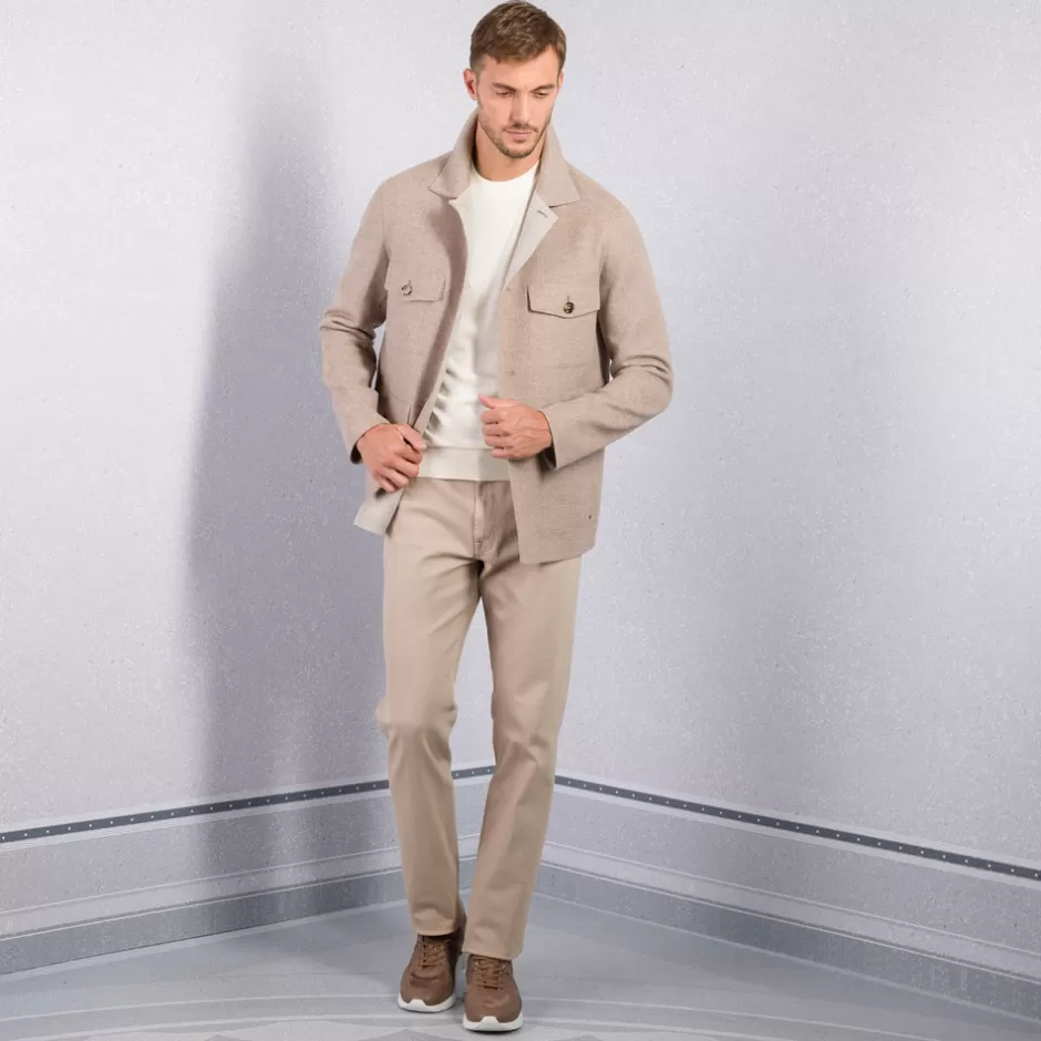 Giacca Militare Elegante in Tweed | Collezione Autunno/Inverno 2024 | Abbigliamento Uomo Stefano Ricci con Abbottonatura Classica