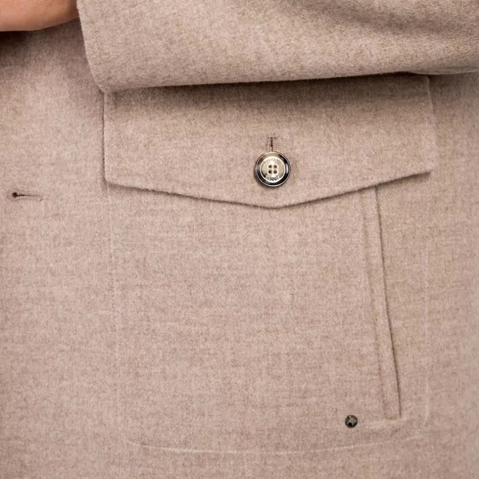 Giacca Militare Elegante in Tweed | Collezione Autunno/Inverno 2024 | Abbigliamento Uomo Stefano Ricci con Abbottonatura Classica