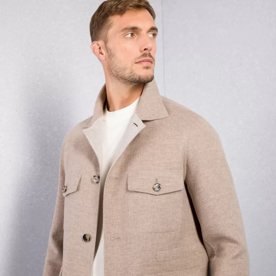 Giacca Militare Elegante in Tweed | Collezione Autunno/Inverno 2024 | Abbigliamento Uomo Stefano Ricci con Abbottonatura Classica