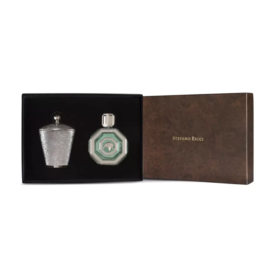 Set Regalo Aquila Reale Argento - Eau de Parfum & Candela Profumata | Edizione Limitata Stefano Ricci