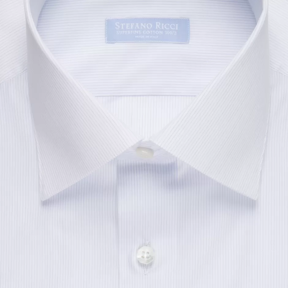 STEFANO RICCI: Camicia in Cotone Egiziano Giza 45 - Stile Asti con Confezione Elegante