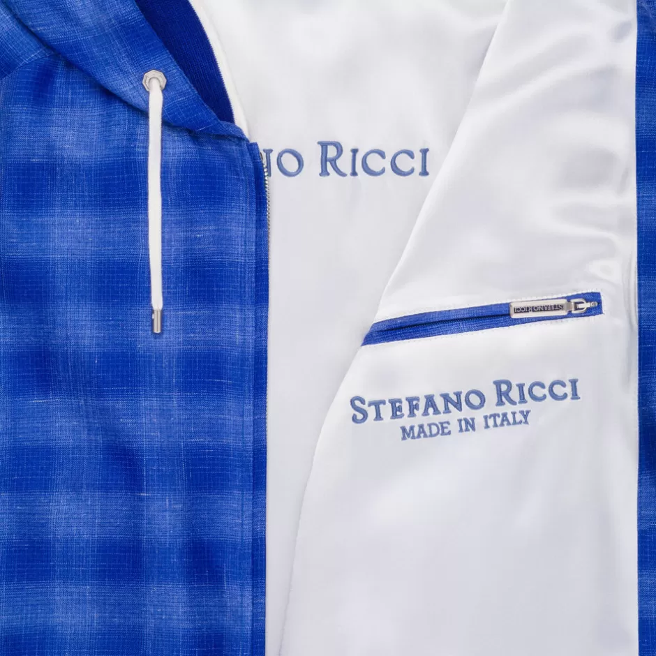 Stefano Ricci Blouson con Cappuccio - Giacca Elegante Uomo in Pelle Sottile