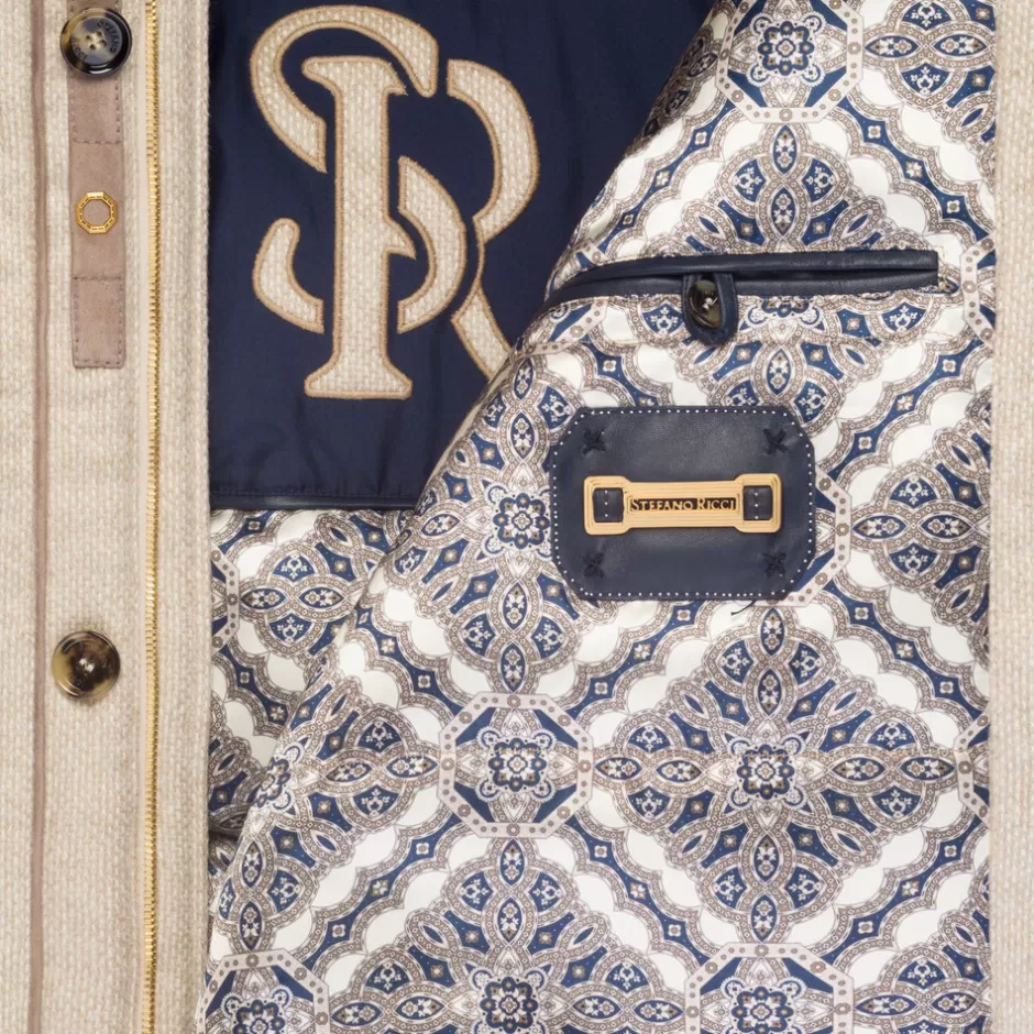 Piumino con Cappuccio e Inserti in Pelliccia di Volpe | Outlet Stefano Ricci - Dettagli Eleganti per la Stagione Fredda