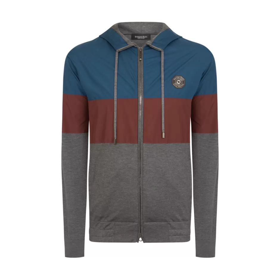 Giubbotto Sportivo con Cappuccio - Tuta da Jogging Premium in Cotone | Collezione Uomo Stefano Ricci