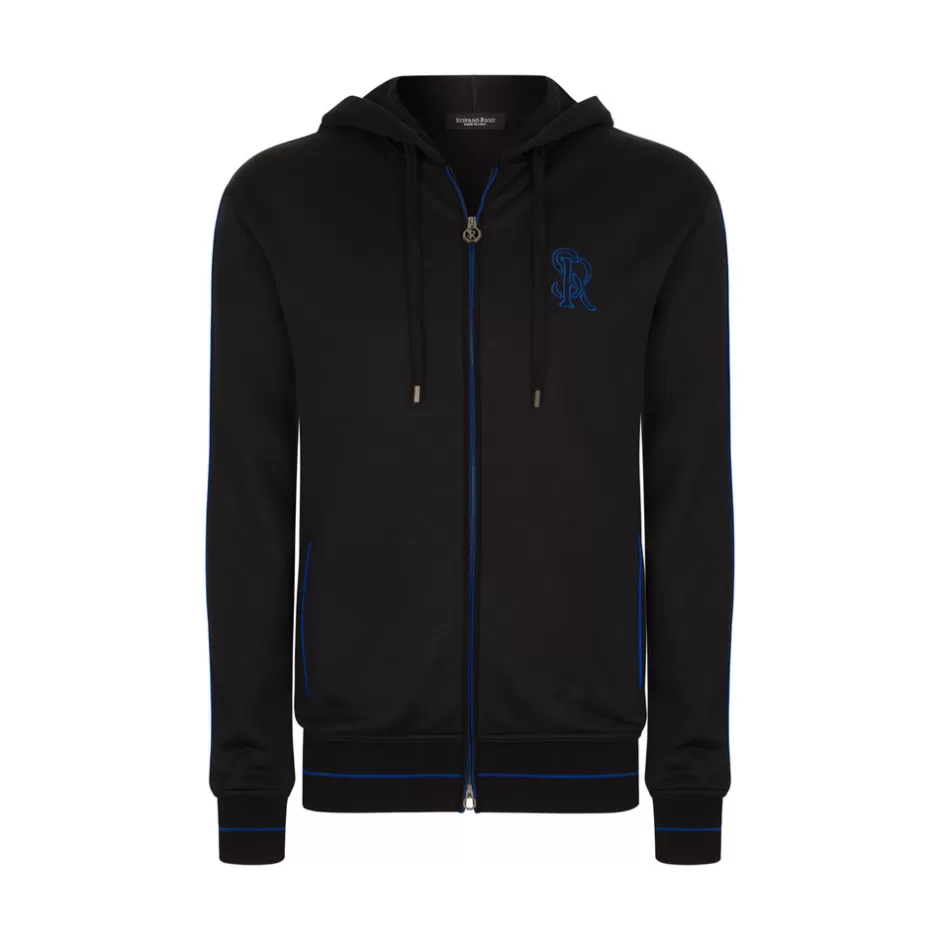 Giubbotto Sportivo con Cappuccio e Zip Frontale | Collezione Esclusiva Stefano Ricci per Uomo