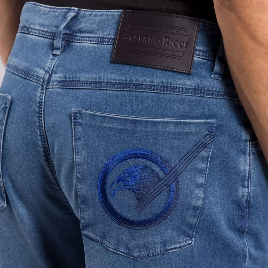 Denim Artigianali Stefano Ricci - Pantaloni Premium su Misura Uomo Collezione Autunno 2023 | Boutique Esclusiva Firenze