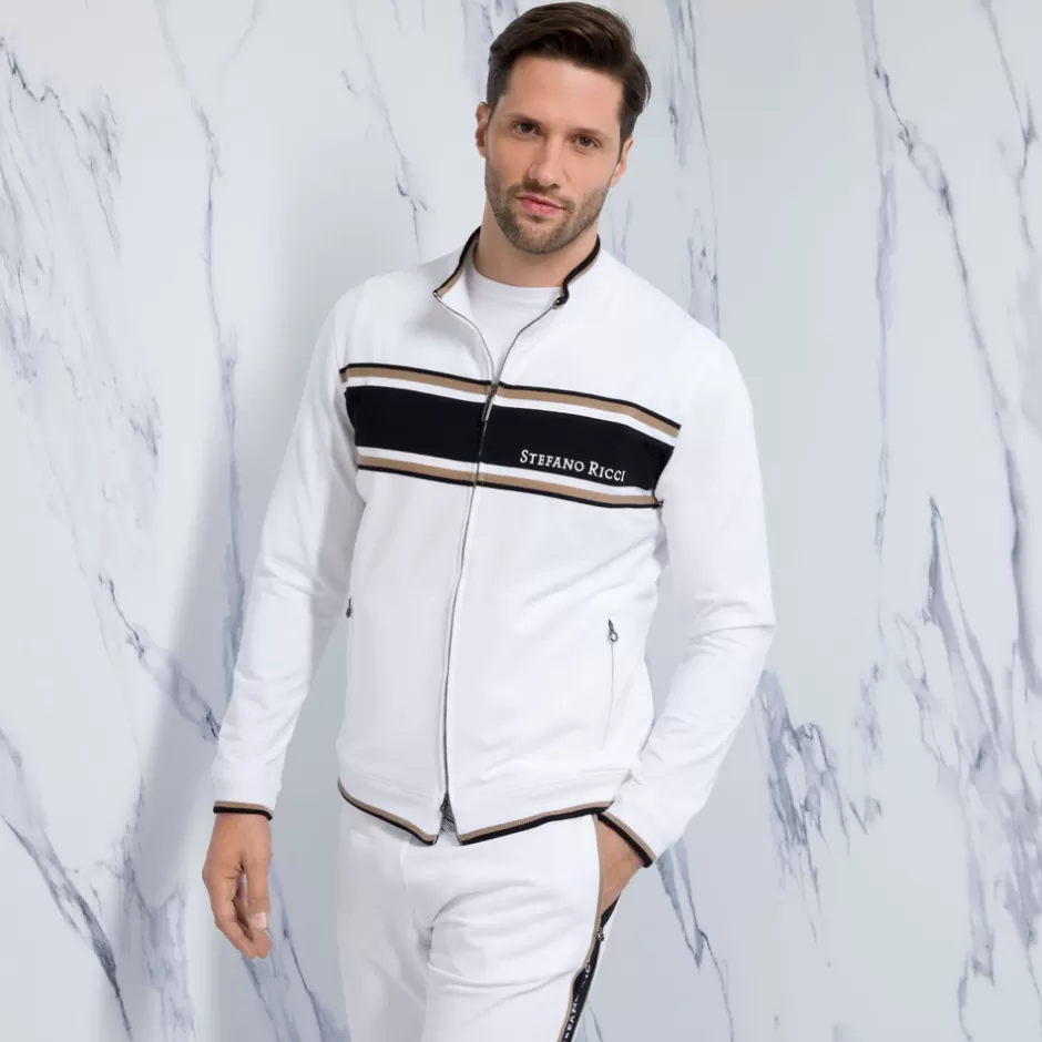 Giubbotto Sportivo Elegante Stefano Ricci - Felpa con Cappuccio Premium Autunno 2024