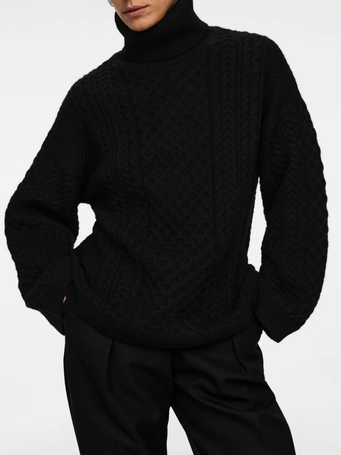ARKET Maglione in Lana Merino con Motivo a Coste - Stile Scandinavo Autunnale