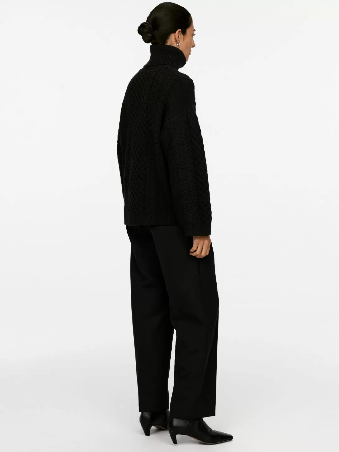 ARKET Maglione in Lana Merino con Motivo a Coste - Stile Scandinavo Autunnale