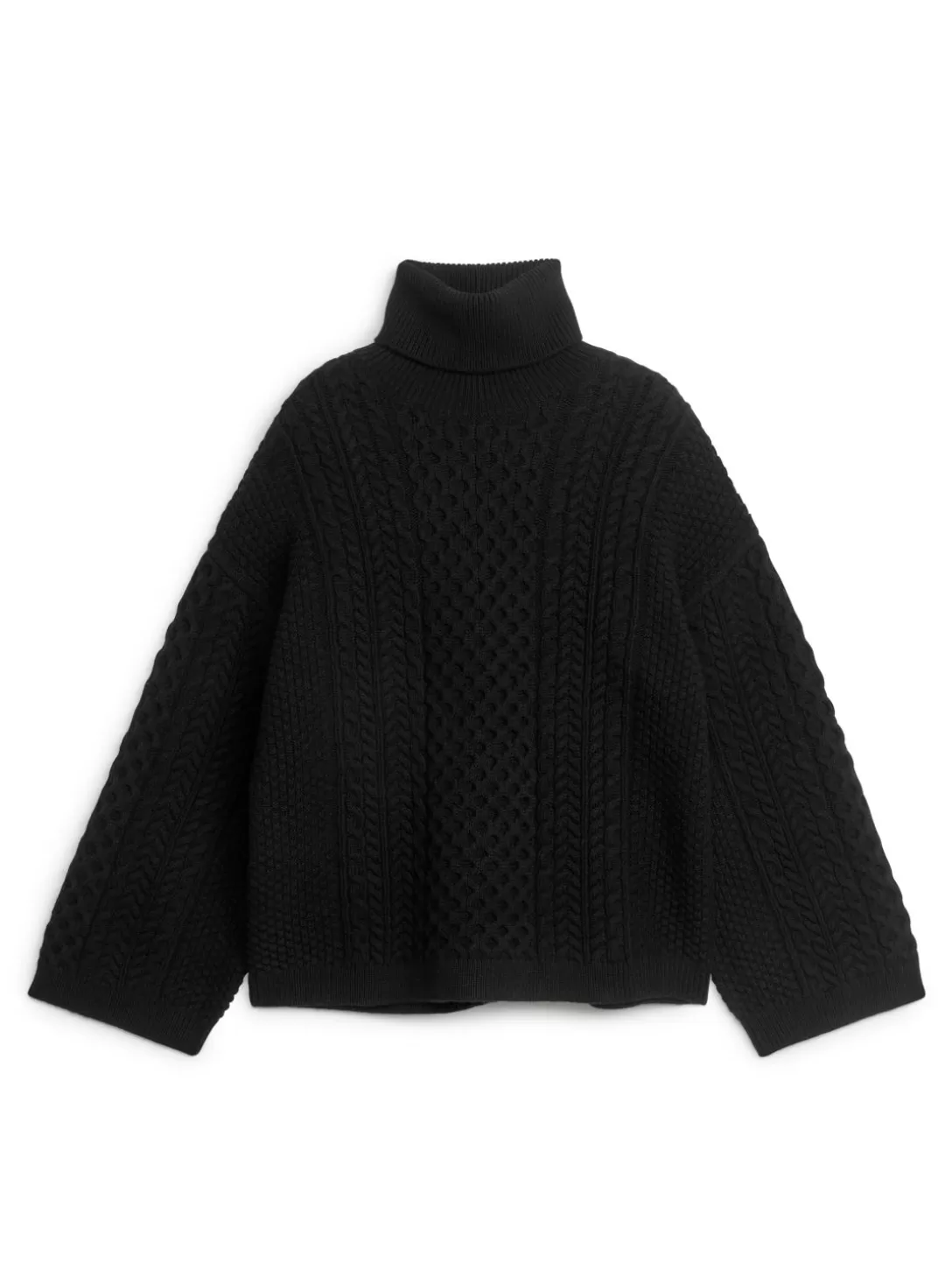 ARKET Maglione in Lana Merino con Motivo a Coste - Stile Scandinavo Autunnale