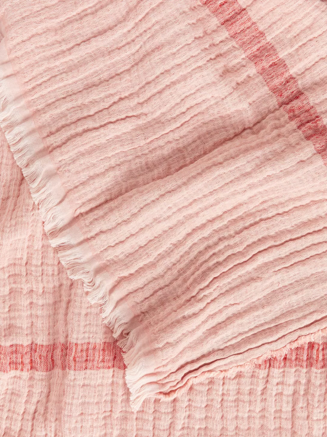 Coperta ARKET in Tessuto Sfumato - Lino e Cotone Avvolgente per Relax Casalingo