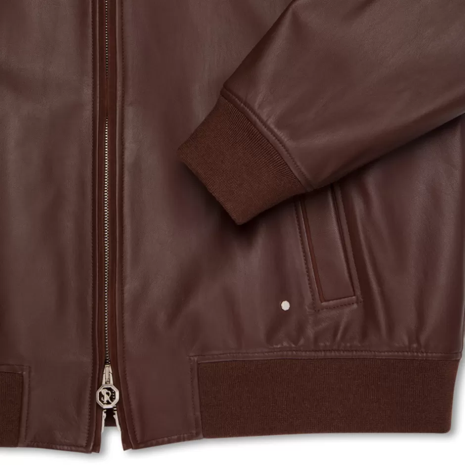 Giacca in Pelle d'Agnello Rivestita con Pelliccia Shearling | Giacche Stagionali Stefano Ricci Premium