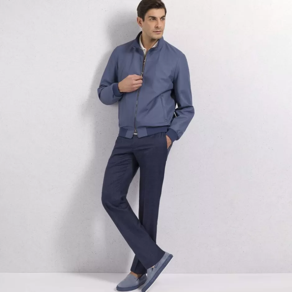 Giacca in Pelle d'Agnello Elegante - Blouson Firmato Stefano Ricci con Stile Impeccabile