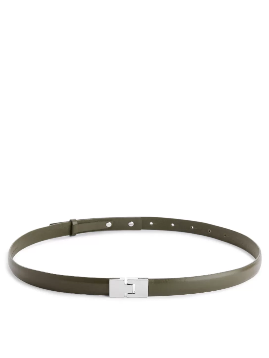 Cintura in Pelle ARKET con Fibbia Minimalista - Accessorio Moda Unisex per Stile Essenziale 

(：，