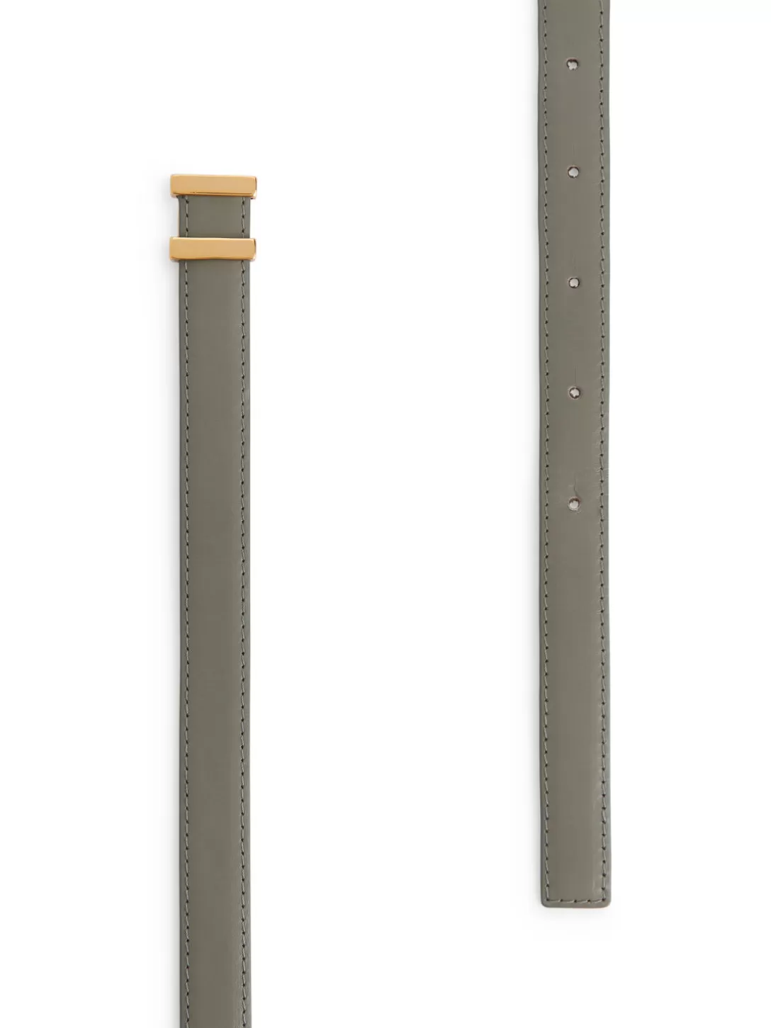 Cintura in vera pelle con fibbia regolabile - design minimalista ARKET per outfit quotidiani