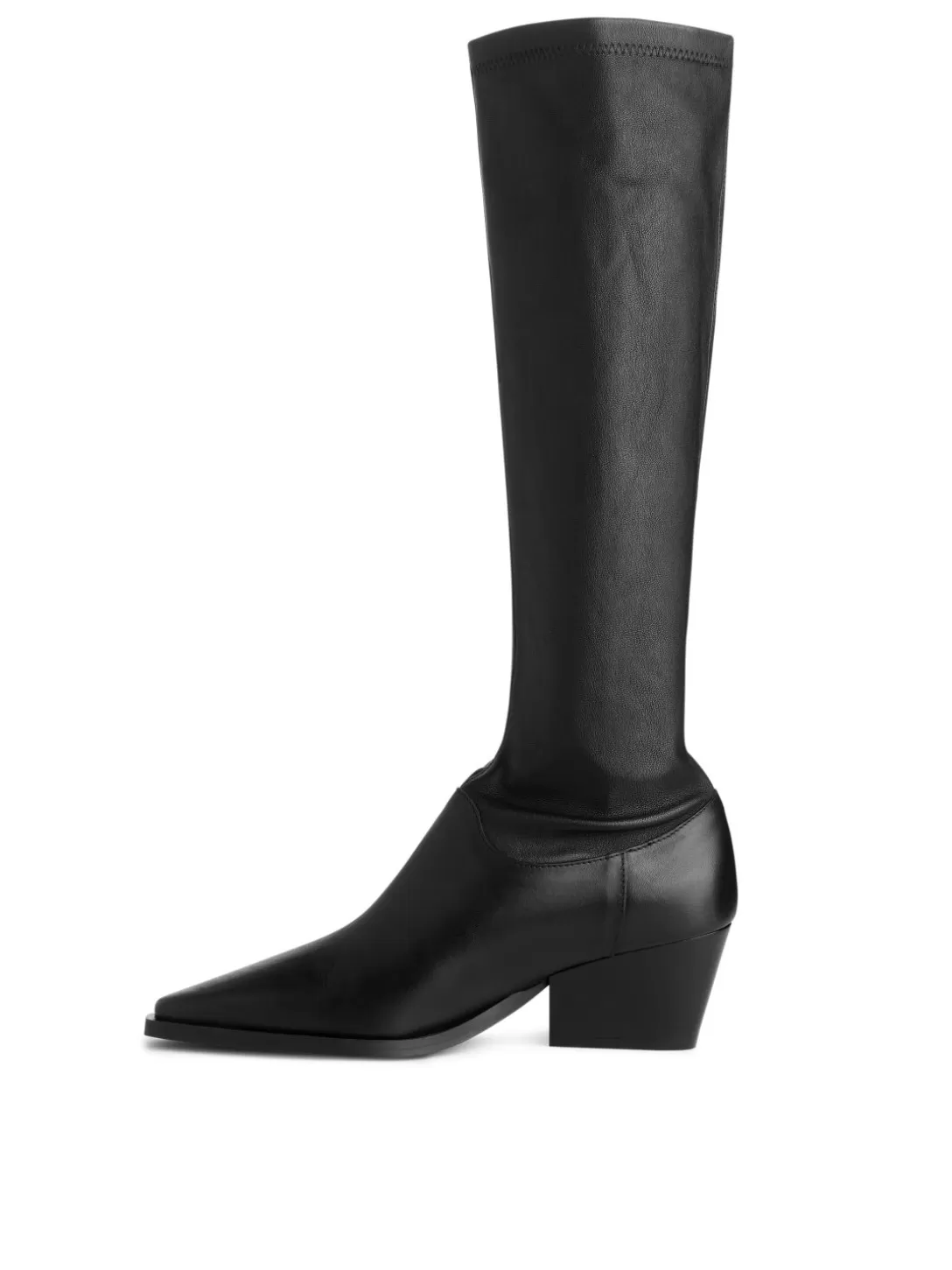 ARKET® Stivali in Pelle con Inserti Elasticizzati - Design Comodo e Moda Invernale