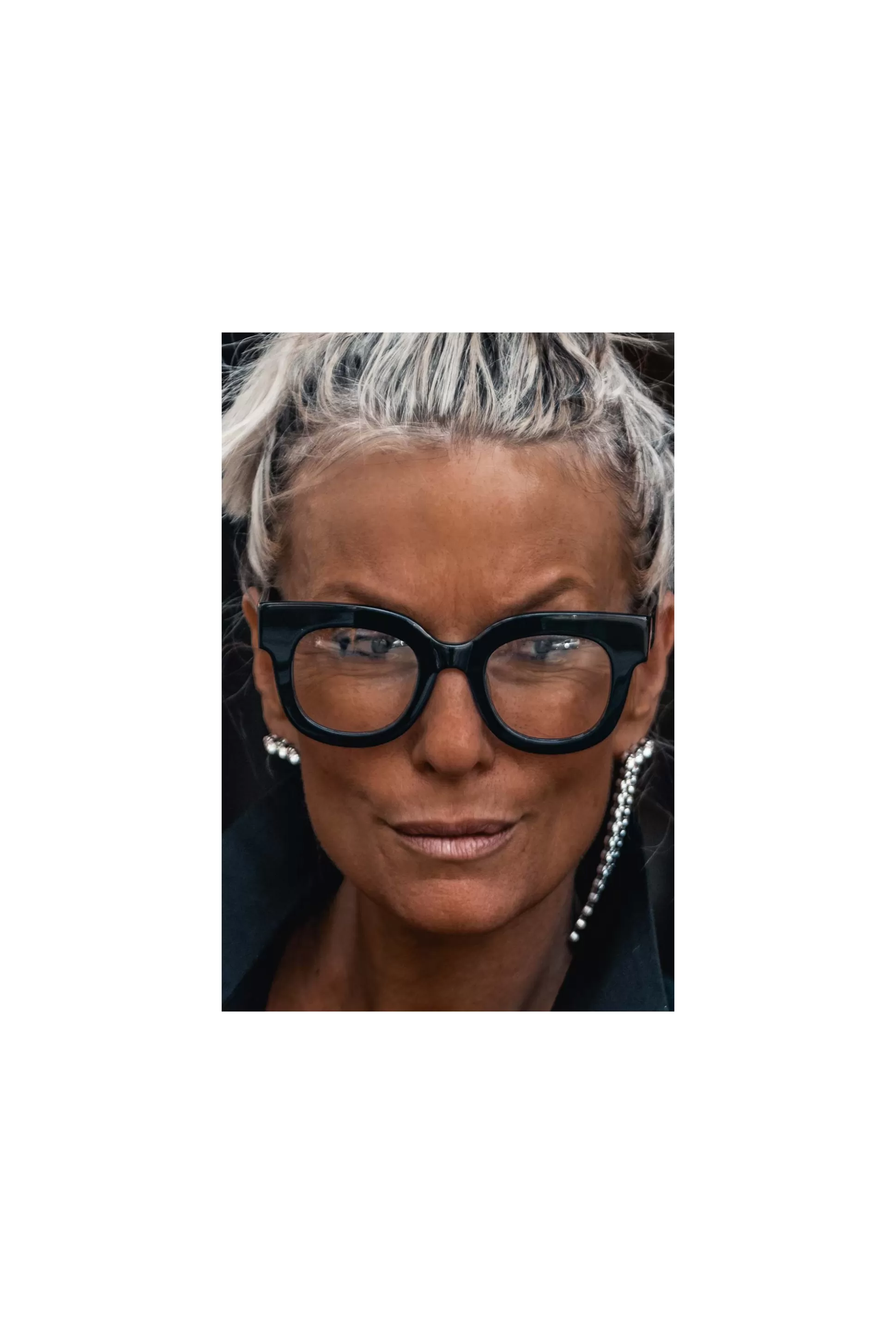 Occhiali Holly con lenti leggero fumé - Nero opaco per un look contemporaneo, accessori moda dal tocco elegante