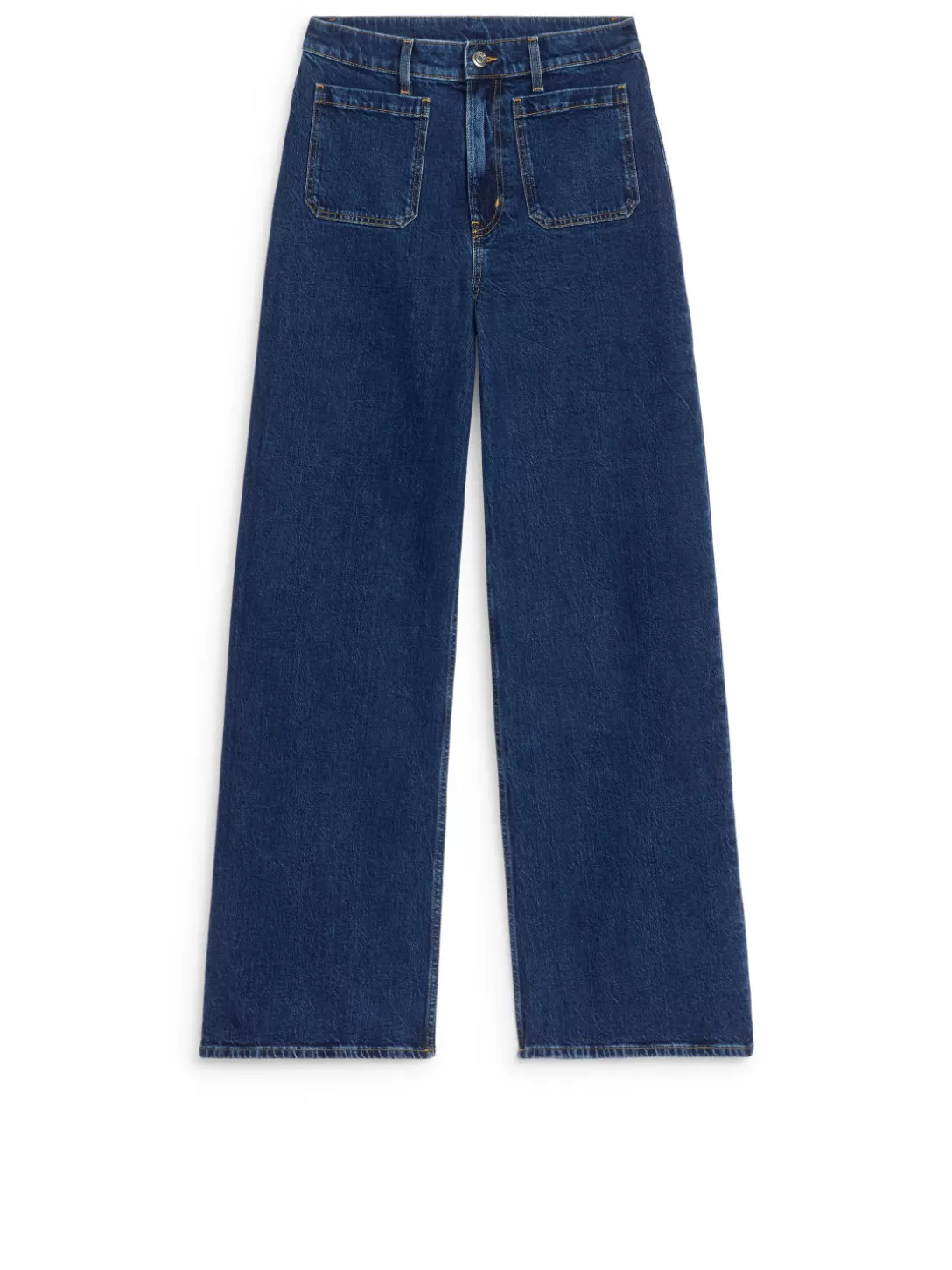 ARKET - Jeans LUPINE Elasticizzati a Vita Alta con Fondo Svasato, Modello Confortevole a Campana