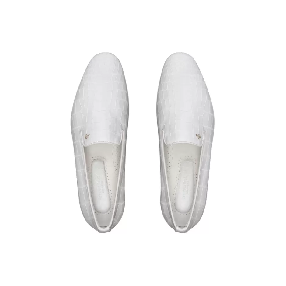Luxury Mocassini in Pelle Opaca di Coccodrillo | Calzature Firmate Stefano Ricci