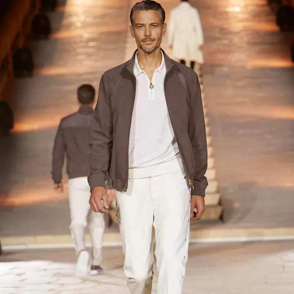 GIUBBOTTO IN PELLE DI VITELLO NUBUCK PREMIUM - STEFANO RICCI EDIZIONE SPECIALE