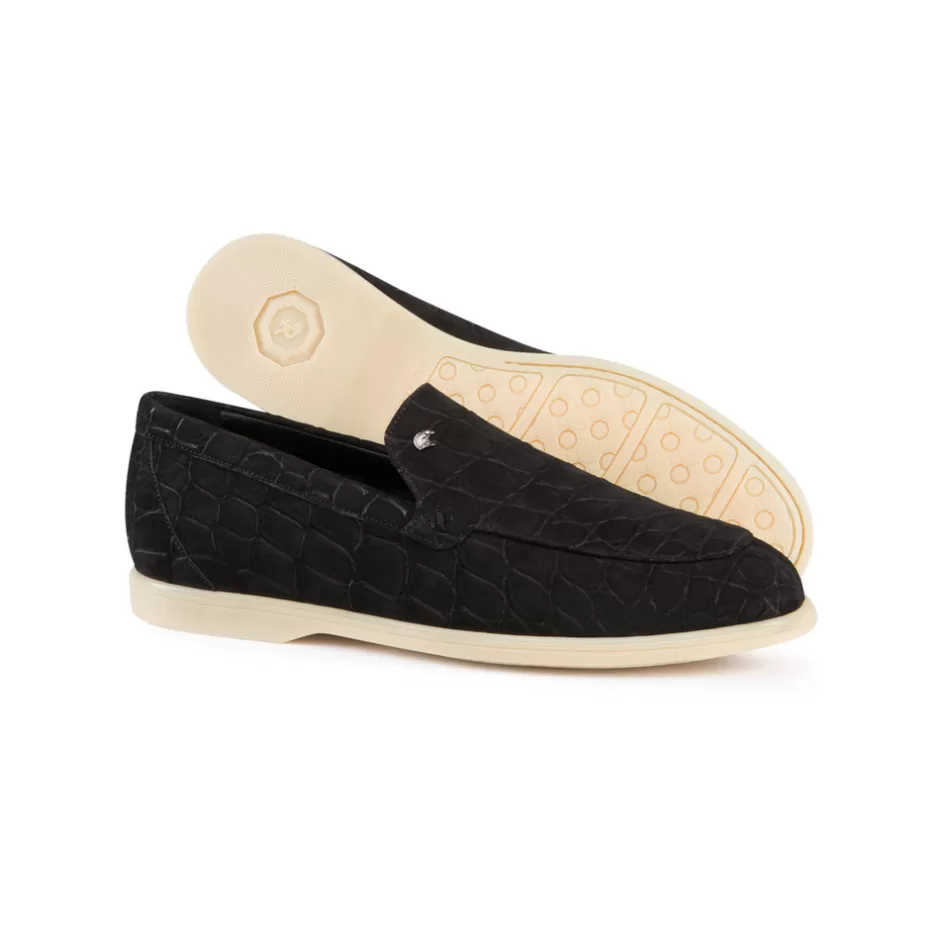 Mocassini Eleganti in Pelle Nubuck di Coccodrillo - Stefano Ricci | Offerta Imperdibile