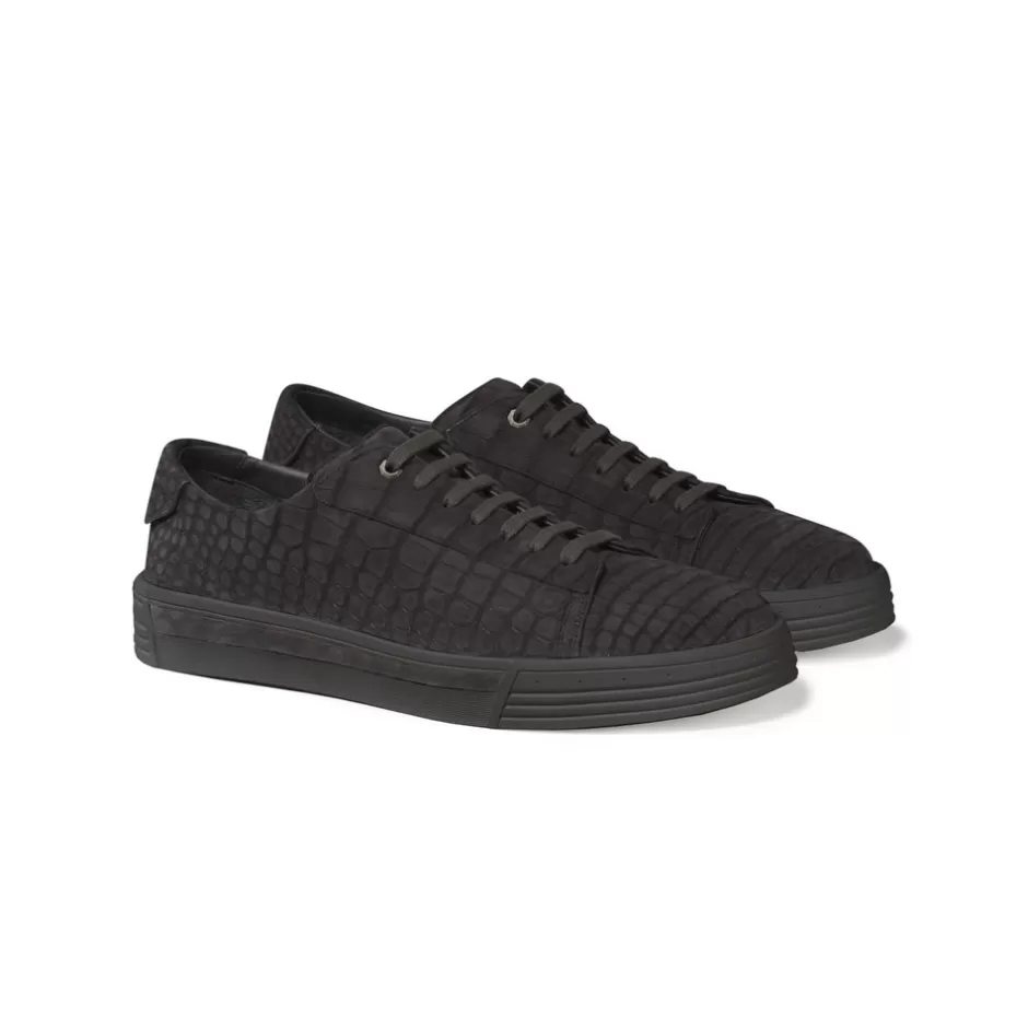 Scarpe Sportive in Pellame di Coccodrillo con Rifinitura Nubuck - Design Elegante Stefano Ricci | Collezione Esclusiva Lusso Italiano